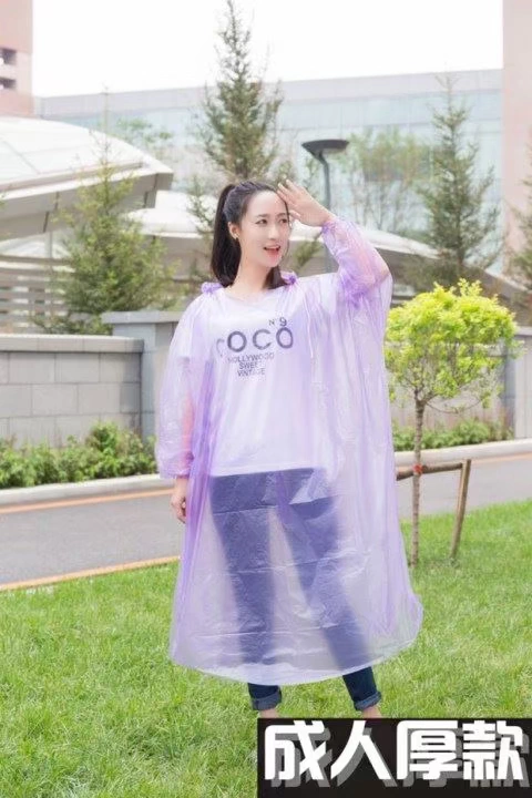 Poncho quần mưa trong suốt đặt bộ đồ người lớn dùng một lần đi bộ đường dài unisex áo mưa phân chia không thấm nước quần áo mưa cao cấp