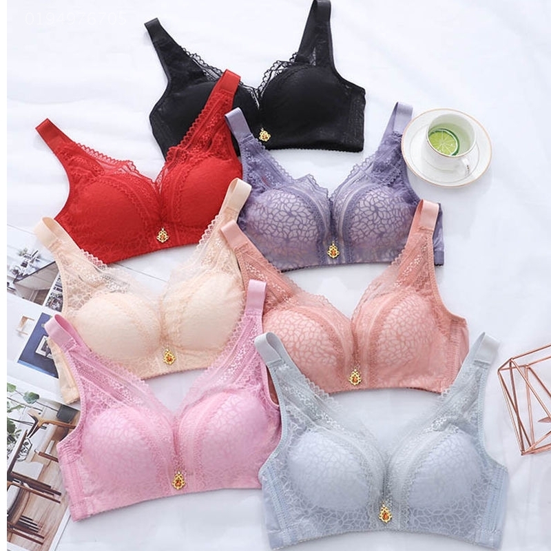 (90 catties đến 200 pounds) cỡ lớn đồ lót womens mỏng mm mỡ tụ tập để thu thập các Phó sữa không có vòng thép áo ngực ngực lớn nhỏ ngực.