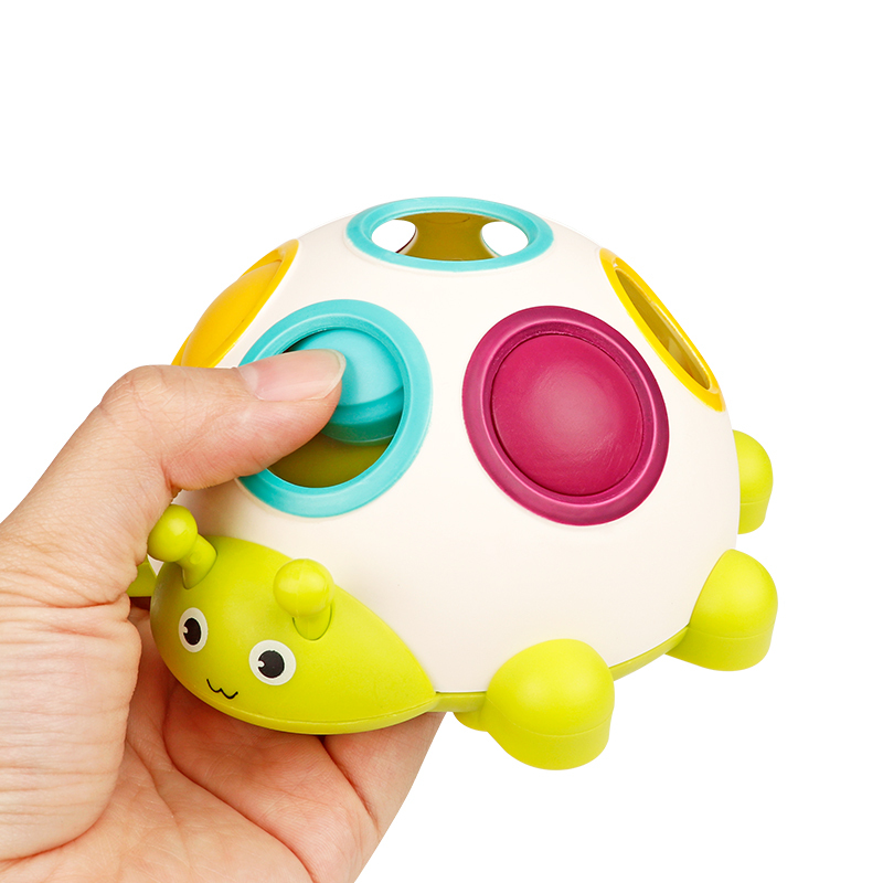 Children's intellect toddler toy hand fine action baby ball early to teach a hole ball finger 0-1 years 6 months