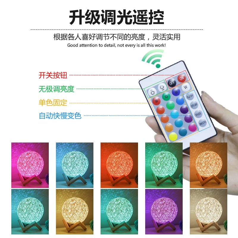 Creative table lamp for bed, atmospheric night light, star projection