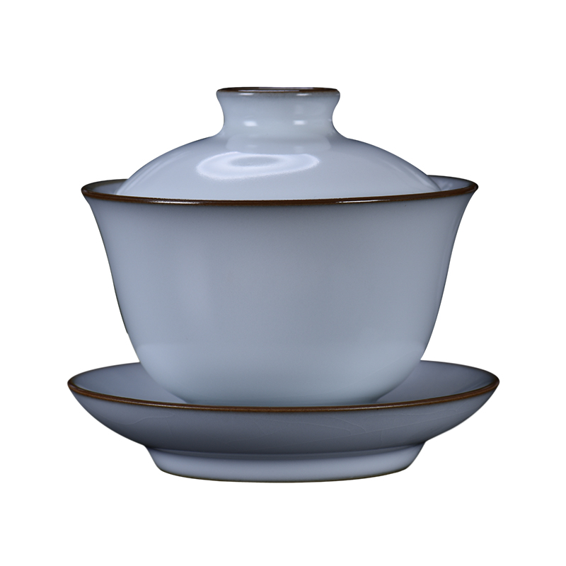 Jingdezhen kung fu tea set your up tureen large single cup tea bowl of household ceramics by hand three tureen