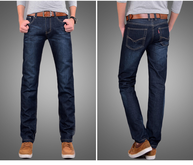 Mùa hè người đàn ông mỏng của thẳng jeans men loose casual kích thước lớn thanh niên Hàn Quốc Mùa Hè Mỏng quần quần thun nam