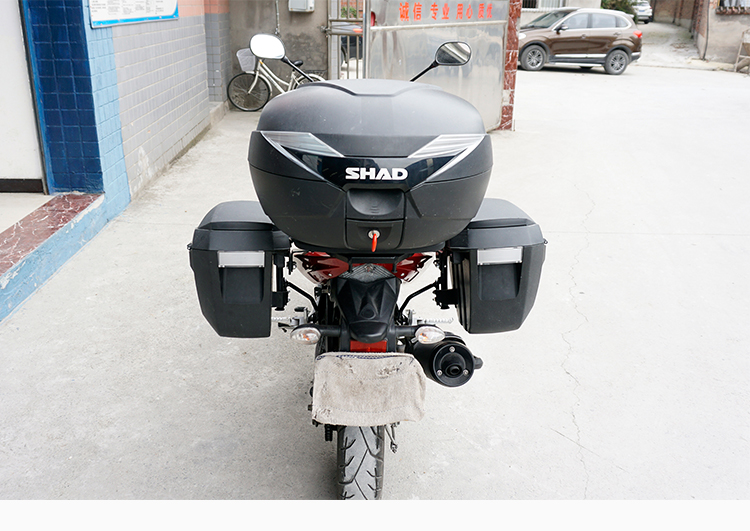 Áp dụng cho sửa đổi Yamaha Feizhi YS250 Khung bên hộp Xiade ba khung khung kệ đuôi thùng khung thân cây - Xe gắn máy phía sau hộp thùng chứa đồ xe máy