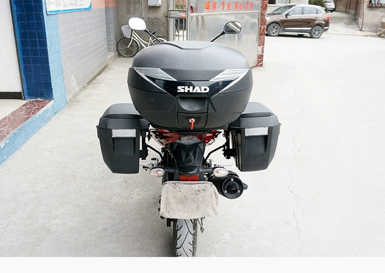 Áp dụng cho sửa đổi Yamaha Feizhi YS250 Khung bên hộp Xiade ba khung khung kệ đuôi thùng khung thân cây - Xe gắn máy phía sau hộp cốp sau xe máy