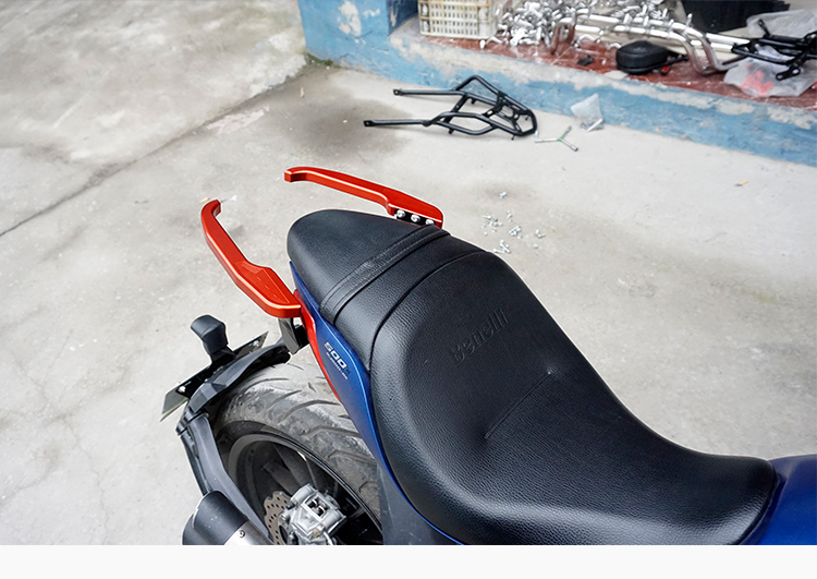 Áp dụng cho Benelli BJ500-6A sửa đổi tay vịn cánh sau 502C hợp kim nhôm còi xe tay vịn - Xe máy Sopiler khung bảo vệ xe vespa