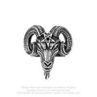 Alchemy Gothic British A brand official authentic Gothic five-pointed star sheep head ring BAPOMET (R239