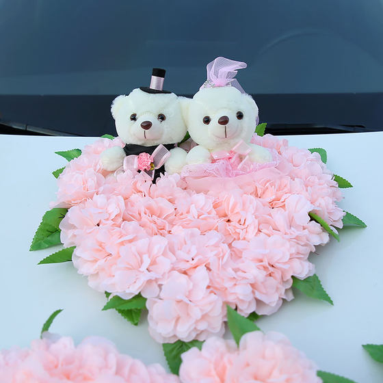 Main wedding car decoration front flower wedding fleet decoration car flower wedding car decoration set decoration supplies float decoration new