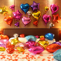 Wedding room decoration balloon heart shaped aluminum film balloon wedding arrangement supplies birthday party balloon children gift