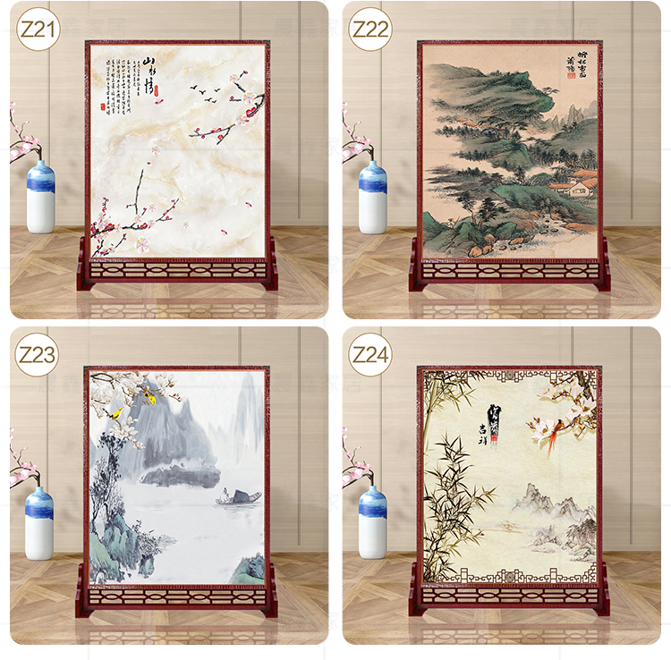 Mới Trung Quốc vách ngăn gỗ rắn phòng khách văn phòng khách sạn hiện đại Zen màn hình hai mặt hiên cổ điển màn hình ghế cổ - Màn hình / Cửa sổ vách ngăn trang trí