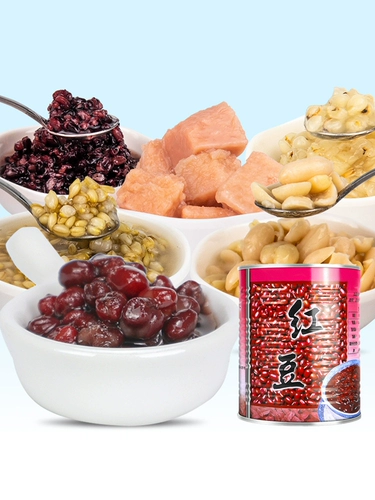Mingzhong Red Bean Connied 900G*12 банок эссенция сахара, консервированная двойная кожа двойная кожа двойная кожа, кожа, молоко, сырье, сырье