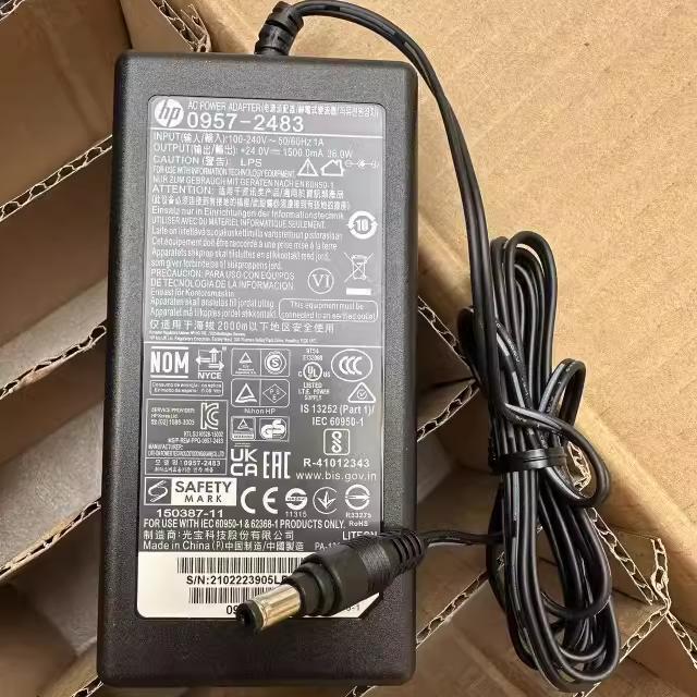 Suitable for Hp Hp 2000 3000 S1 S2 Scanner Power Adapter Charging Cable 24V1.5A2A