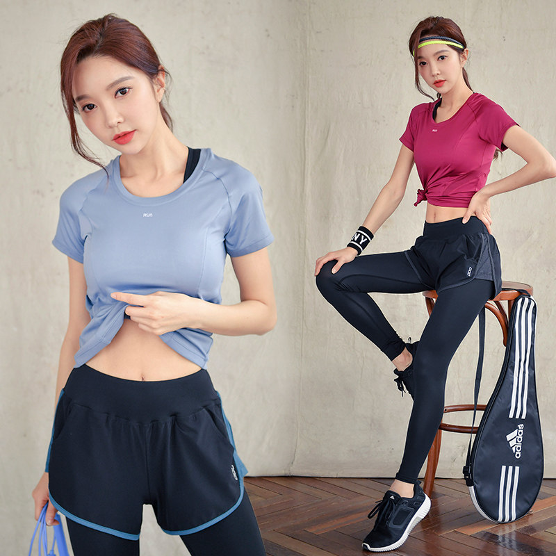 Yoga clothes quick clothes spring and summer Net red sexy loose professional Net red gym running leisure sports suit women