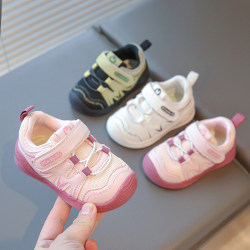 Toddler Shoes, Spring and Autum New Style, Baby Girl's Shoes, 0 to 1-3 Years Old, Boys' Soft-Soled Breathable Functional Sports Shoes