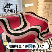 Love Poetry Sofa Cover Towel Minima Modern All Season Universal Cover Universal Cover Cloth Cover Blanket Light Lavish Cotton Back Towels