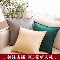 Light luxury Velvet pillow Nordic ins Sofa cushion Simple living room sleeping bedside backrest Office pillow
