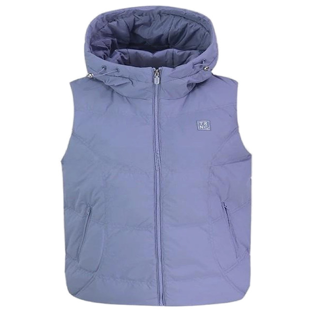 361 Degree Women's Sports Down Vest 2024 Winter New Outdoor Hooded Vest Warm Jacket 562444403