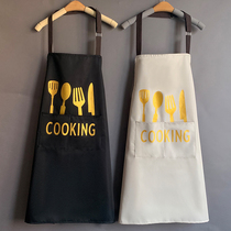 Fashion home apron women cute kitchen cooking overalls waist waterproof and oil proof print custom LOGO