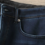 Зимний удерживающий тепло ростомер, джинсы, штаны, повседневные брюки, увеличенная толщина, облегающий крой