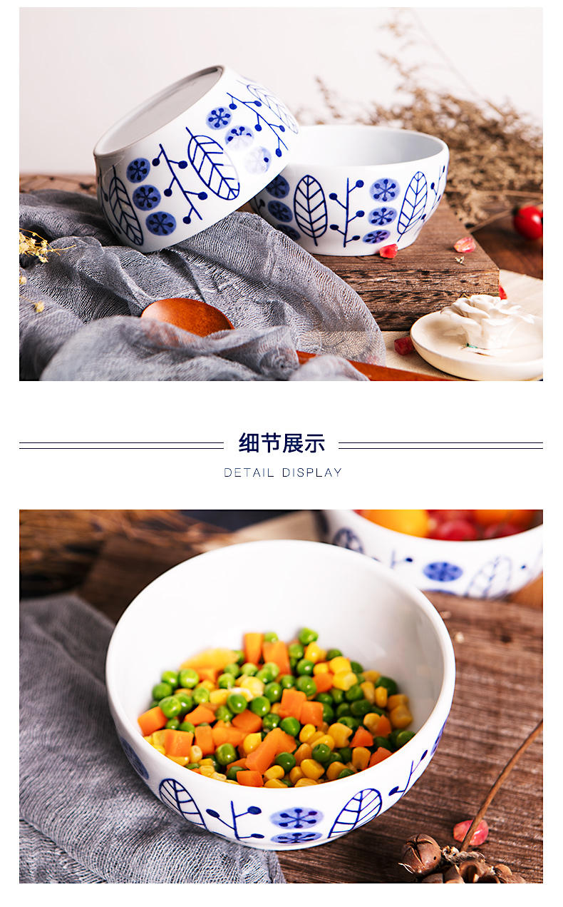 With the rural wind valley of ceramic up Japan uniform price tureen large bowl rainbow such use