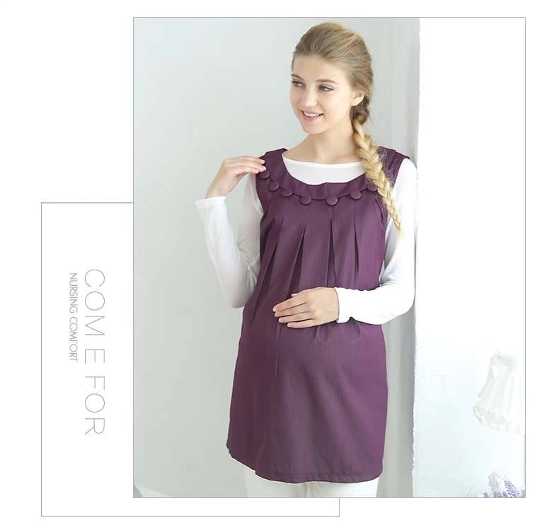 Thời gian phù hợp với bức xạ thai sản chính hãng mang thai máy tính mang thai làm việc bức xạ quần áo váy tạp dề áo bà bầu chống bức xạ thu đông