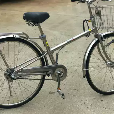 Export Japan self-steel gun internal variable speed internal three-speed stainless steel single beam large lever Retro men's Japanese-style bicycle