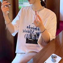 European products big version of Super fire cec short sleeve ins tide summer loose long hole Port wind