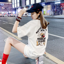 2020 new summer long loose ins Tide brand short sleeve European version tide