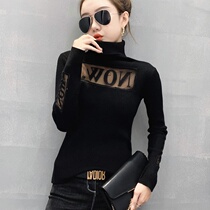 2020 New Sweater Female Korean Slim High Neck Knitted base shirt Sexy Women Top