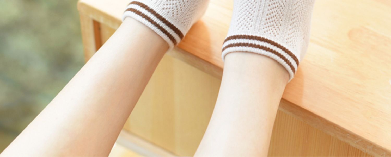 Mitu 5 đôi vớ cotton thoáng khí rỗng nữ Hàn Quốc dễ thương vớ miệng nông Mùa xuân và mùa hè mỏng phần thấp giúp tất vớ - Vớ bông tất ngắn cổ
