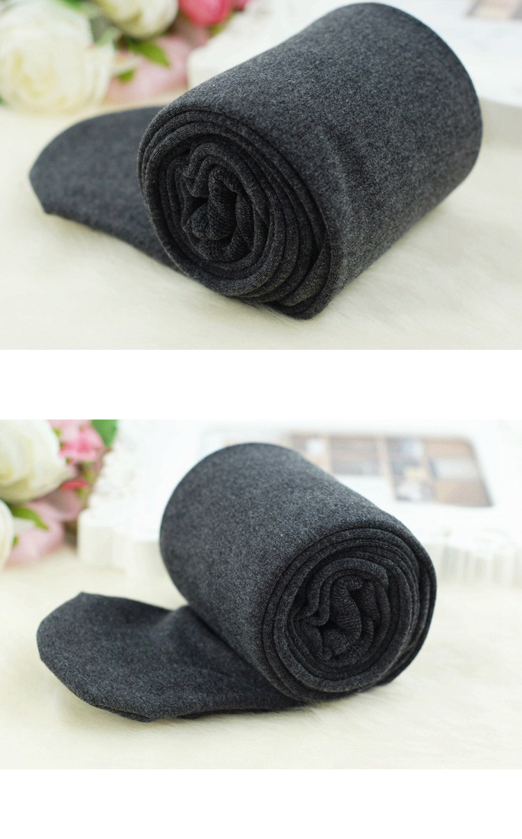 Quần lửng ống suông dày và nhung 900D mùa thu và mùa đông quần tất hở bàn
