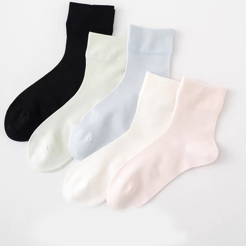 Cotton Girl Loose Socks for Women, Mid-Calf Length, Spring and Summer Style, Mulberry Silk, Candy Color, Pressure-Free, Comfortable, Seamless, Non-Binding, No-Show Socks