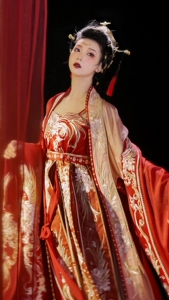 [Прокат свадебной одежды] Yuxilai Hanfu Свадебная одежда Женская юбка Tang Made Myrobalan Свадебная рубашка с большими рукавами и вышивкой для тяжелой промышленности