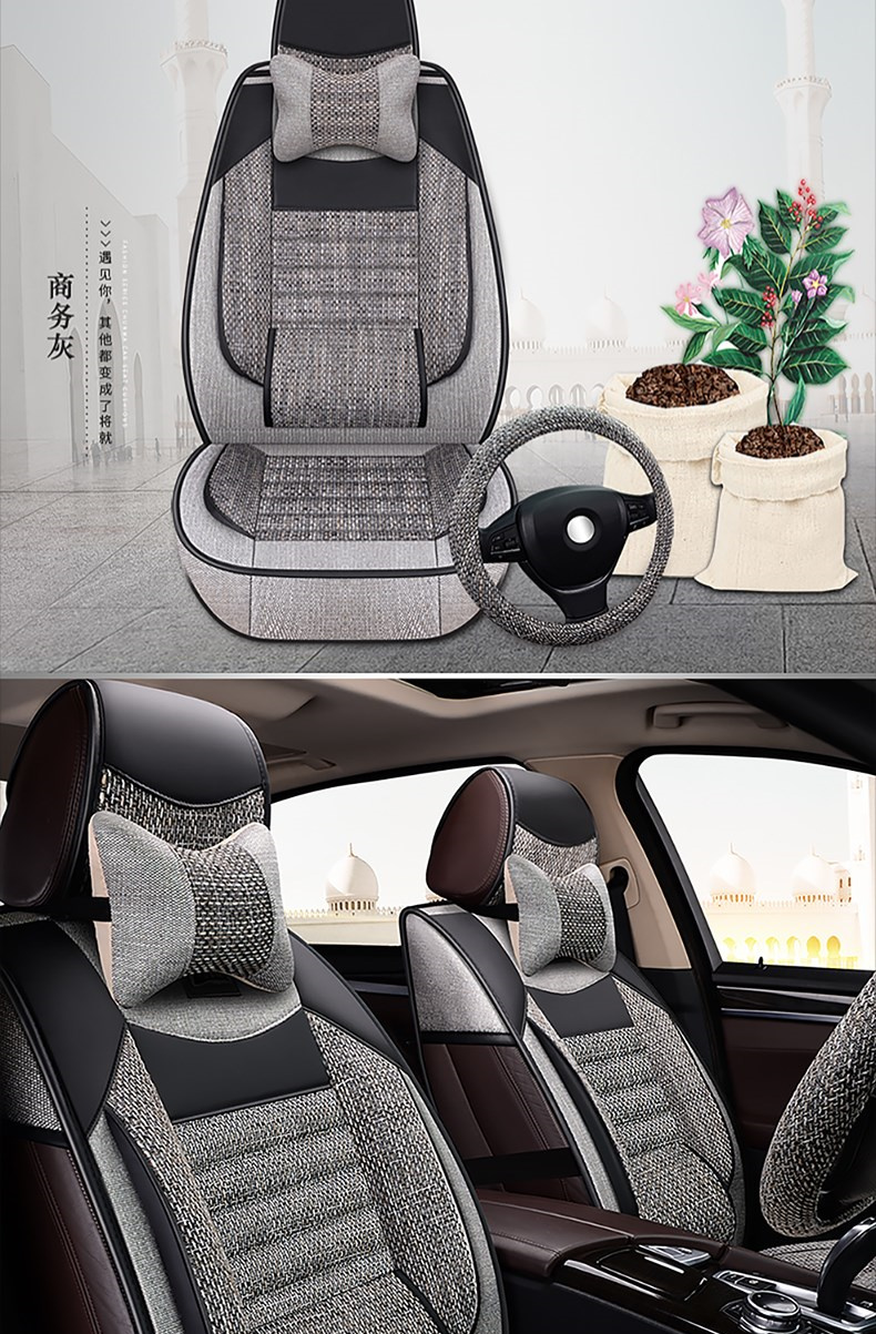 chi phí bọc ghế da ô tô 2019 Changan CS35 PLUS Bọc ghế Four Seasons General Motors Đệm ghế Vải lanh bọc ghế gỗ oto