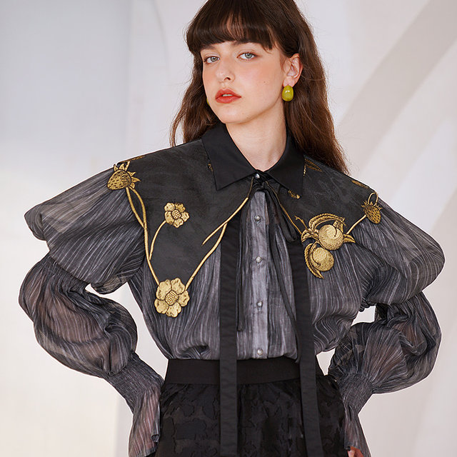 Kamo original design puff sleeve niche