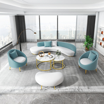 Nordic Wufeng beauty salon sofa chair rest area reception living room modern clothing shoe store technology cloth sofa