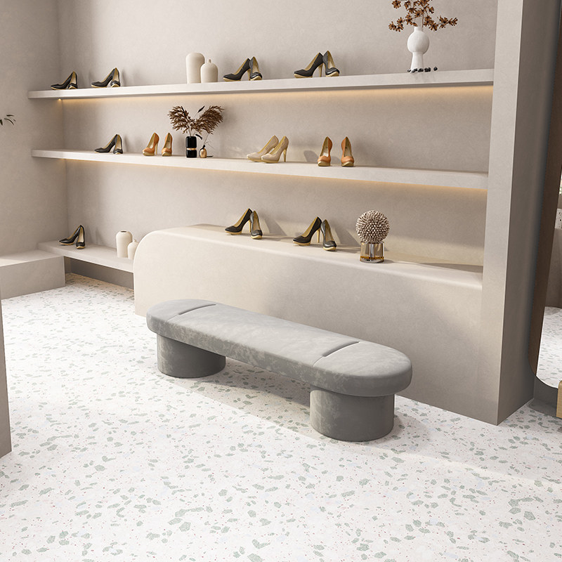 Designer Light Extravagant Shoes Shop Changing Shoes Stool Short Stool Soft Bag Test Shoes Stool sofa Stool Clothing Shop Rest Strip Stool