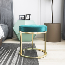 Light luxury dressing stool household makeup chair bedroom Net red ins chair simple makeup stool Nordic living room round stool