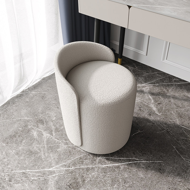 Light luxury makeup chair home bedroom backrest makeup stool rotating stool net celebrity ins chair small stool round stool