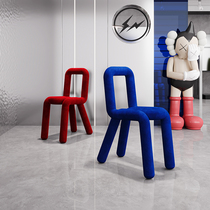 Designer creative personality clothing store Net red chair simple modern makeup chair milk tea shop chair hotel dressing chair