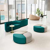 Nordic luxury sales office reception negotiation sofa creative hotel lobby cafe card seat leisure table and chair combination