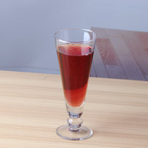 V-shaped juice cup transparent glass sand ice Cup high milk tea cup sand ice cup cold drink cup