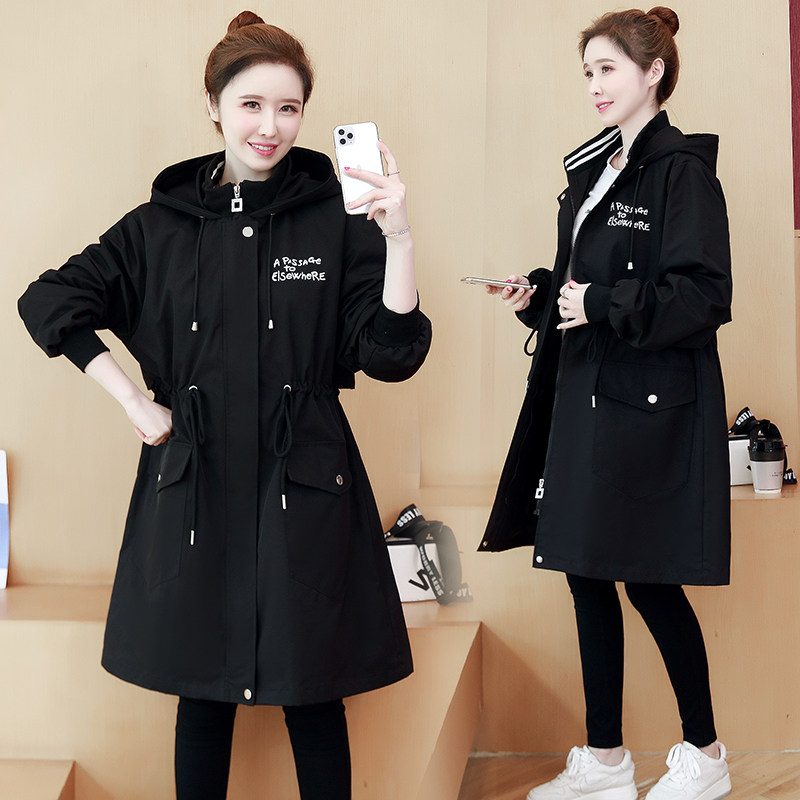 Maternity spring coat 2022 new late pregnancy large size loose spring and autumn tide hot mom fashion coat cardigan windbreaker