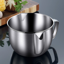 304 stainless steel filter oil pot oil filter oil soup separator household kitchen oil separator soup pot oil filter artifact