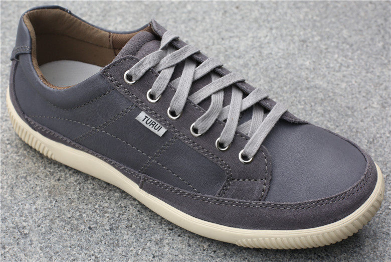 外贸男鞋原单真皮运动鞋板鞋休闲皮鞋男系带头层牛皮男皮鞋软皮鞋详情5