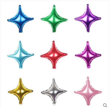 10 Inch Corner Star Aluminum Film Balloon Birthday Party Wedding Wedding Wedding wedding decorated with pentagram styling aluminum foil balloons