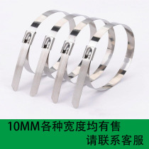 304 STAINLESS STEEL self-locking 10MM metal cable TIE cable OUTDOOR marine traffic tag