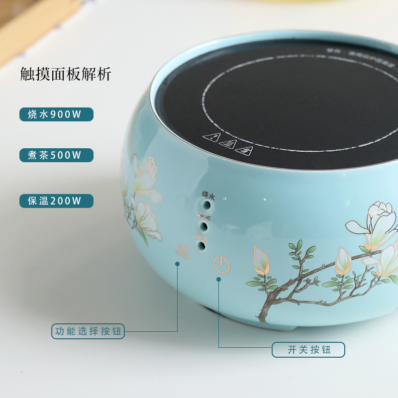 Mud seal electric cooking TaoLu teapot household refractory glass flower pot'm teapot.mute boiled tea, small tea stove