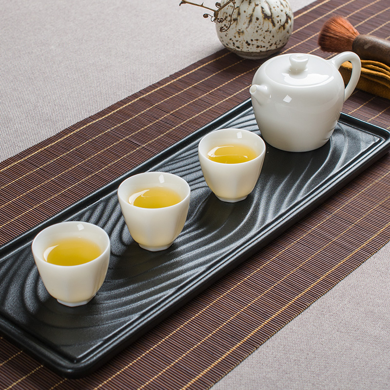 Ceramic household modern dehua white porcelain kung fu tea tea tea single pot office large idea gourd pot of the teapot