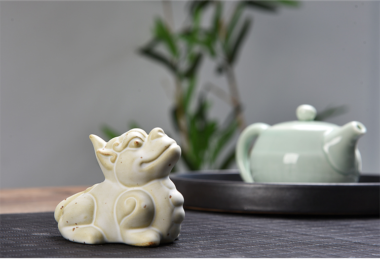 扬 哥窑 có thể nâng cao sáng tạo dễ thương người chơi trà nhỏ trang trí nhà trà - Trà sứ bình trà thủy tinh