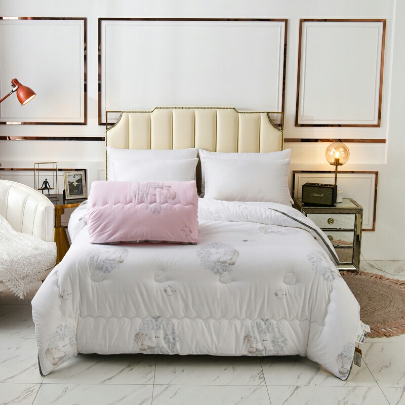 Gold Shell Home Textile Single Double Quilt Quilt Core Autumn Winter Quality Is Soft And Comfortable And Generous Foreign Pie Guvi Quilt